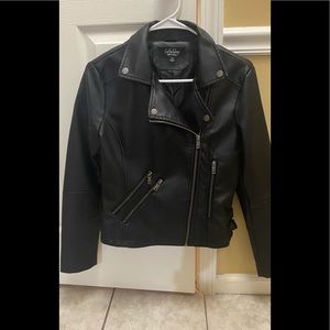 Practically New Faux Leather Moto Jacket
